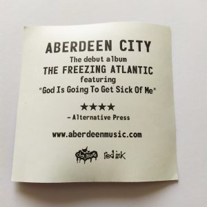 Aberdeen City – The Freezing Atlantic Music Sticker