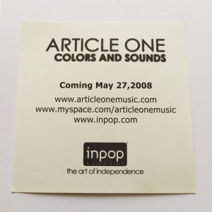 Article One – Colors And Sounds Music Sticker