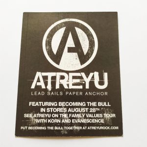 Atreyu – Lead Sails Paper Anchor Music Sticker