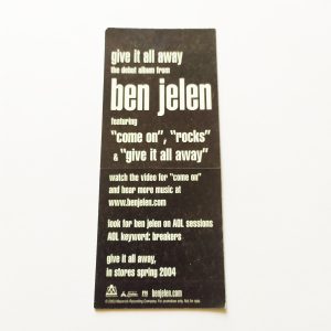 Ben Jelen – Give It All Away Music Sticker