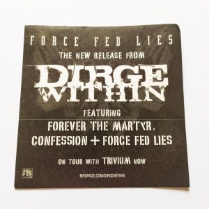Dirge Within – Force Fed Lies Music Sticker