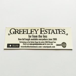 Greeley Estates – Far From The Lies Music Sticker