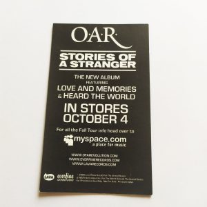 O.A.R. – Stories Of A Stranger Music Sticker