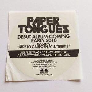 Paper Tongues Music Sticker