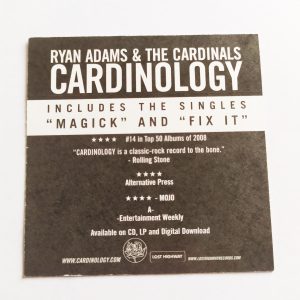 Ryan Adams & The Cardinals – Cardinology Music Sticker