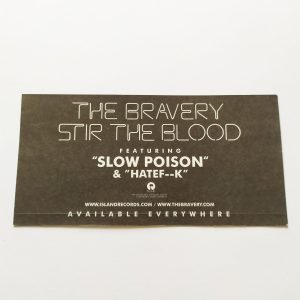 The Bravery – Stir The Blood Music Sticker