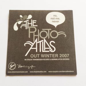 The Photo Atlas – No. Not Me. Never Music Sticker