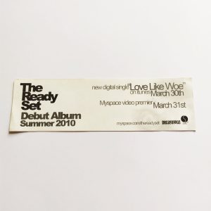 The Ready Set – Love Like Woe Music Sticker