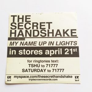 The Secret Handshake – My Name Up In Lights Music Sticker
