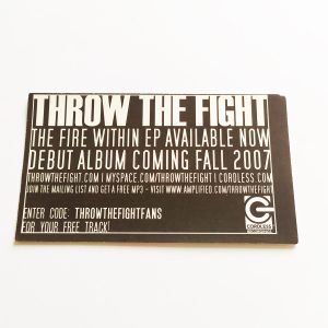 Throw The Fight – The Fire Within Music Sticker