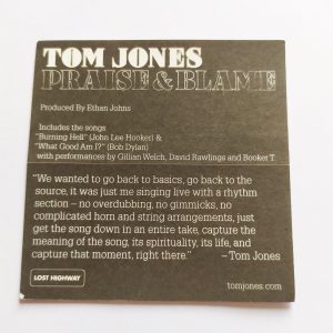 Tom Jones – Praise & Blame Music Sticker