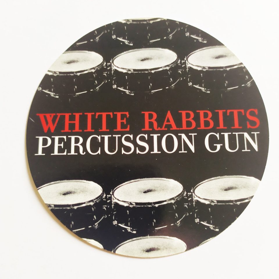 White Rabbits - Percussion Gun Music Sticker