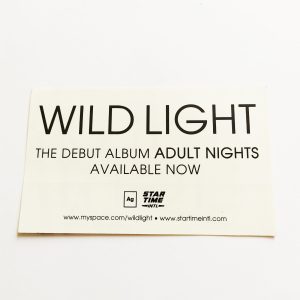 Wild Light – Adult Nights Music Sticker