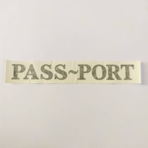 Pass~Port Sticker – Black – RUB ON STYLE DECAL