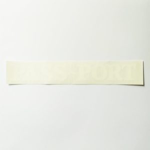 Pass~Port Sticker – White – RUB ON STYLE DECAL