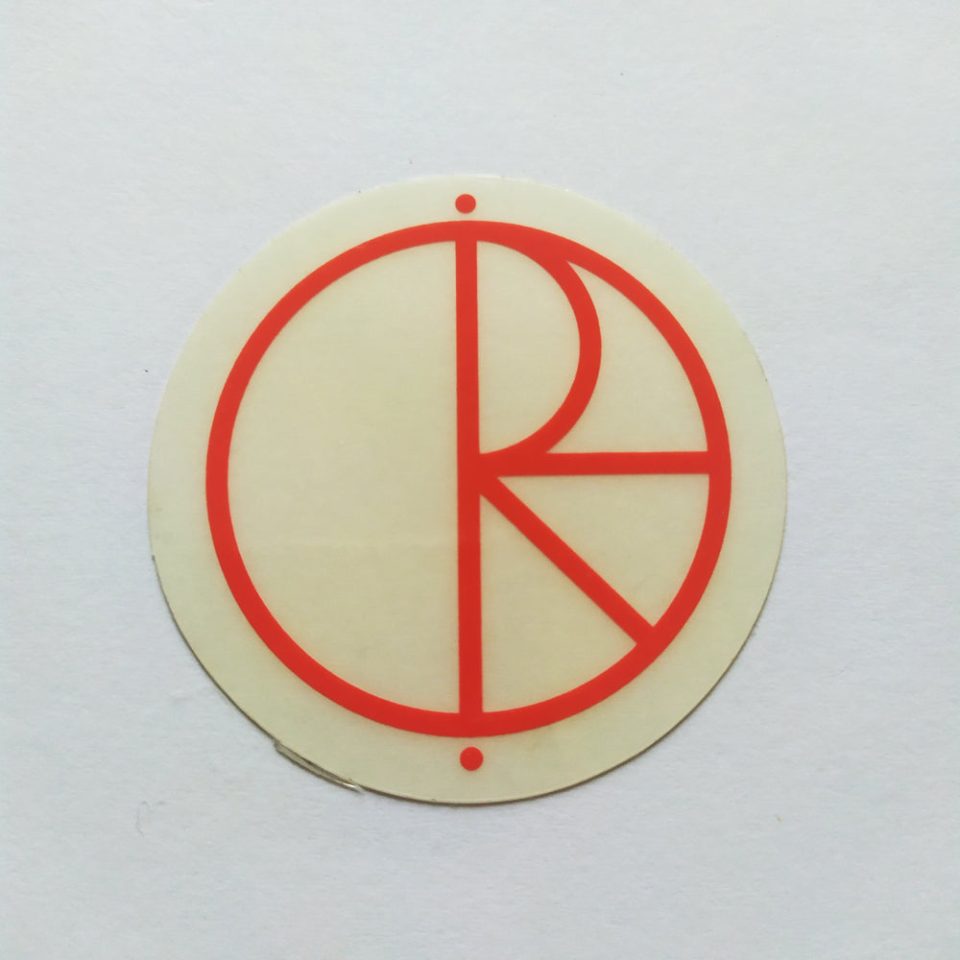 Polar stickerdoll Logo Sticker - Red / Clear