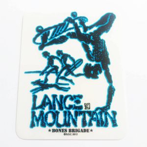 Powell Peralta. Lance Mountain Future Primitive stickerdoll Sticker in Blue. 11.5cm x 9cm approx