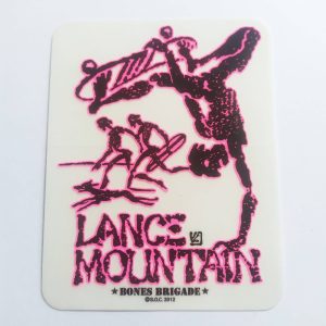 Powell Peralta. Lance Mountain Future Primitive stickerdoll Sticker in Pink. 11.5cm x 9cm approx