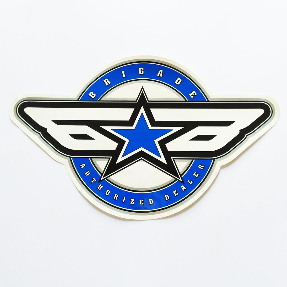 Powell Bones Brigade Authorized Dealer stickerdoll Sticker - 30cm across approx