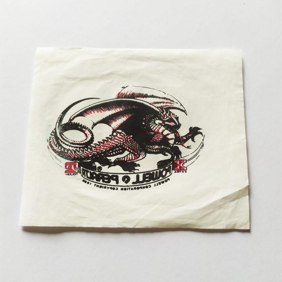 Powell Peralta Temporary Tattoo - from the 80s!!