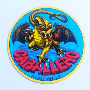 Powell Peralta. Steve Caballero OG Dragon stickerdoll Sticker. 9cm x 9cm approx