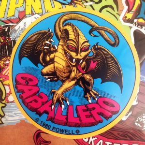 Powell Peralta. Steve Caballero OG Dragon stickerdoll Sticker. 9cm x 9cm approx