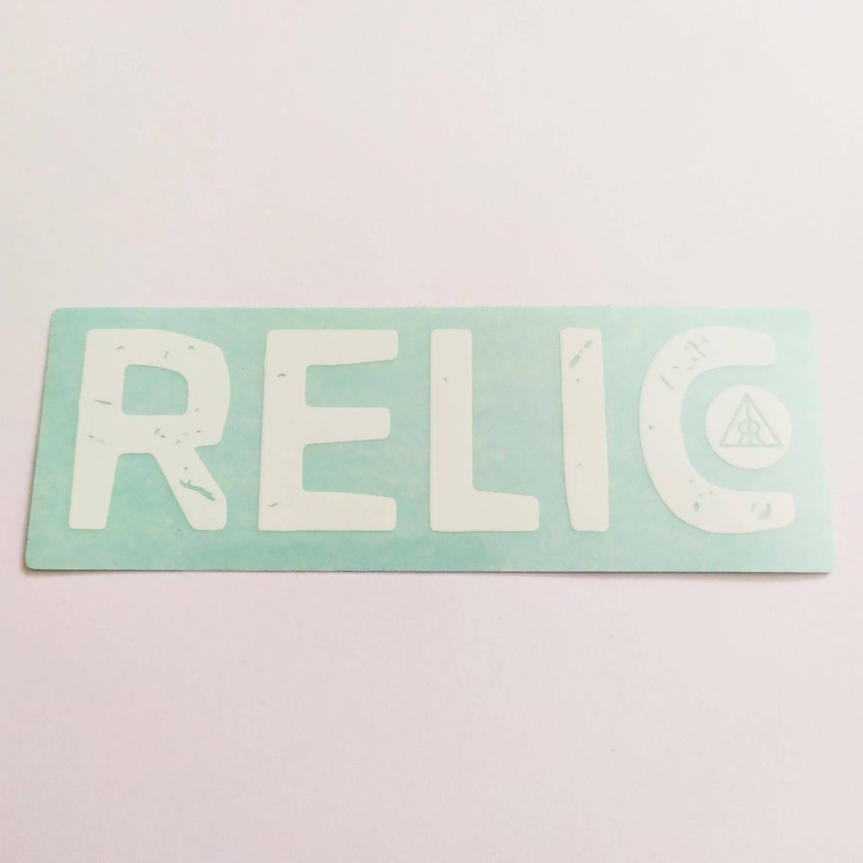 Relic BMX Sticker - White