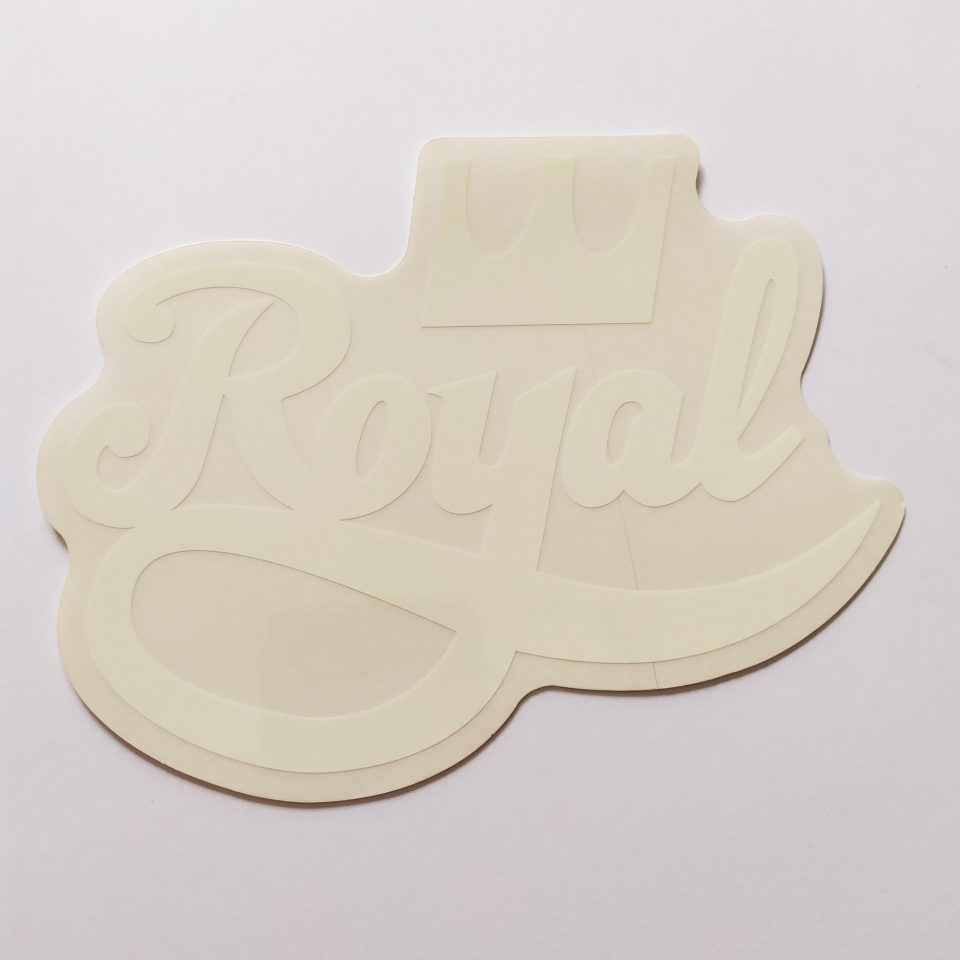 Royal Trucks stickerdoll Sticker. White. 17cm