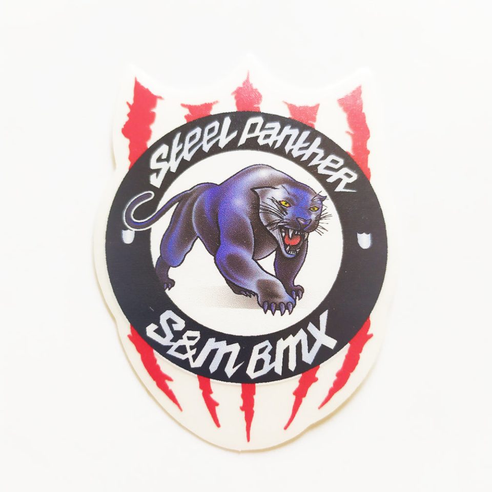 S&M BMX Steel Panther Sticker - 6.5cm high approx