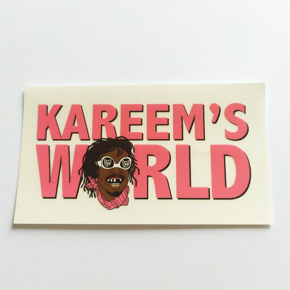 S&M Kareem's World BMX Sticker