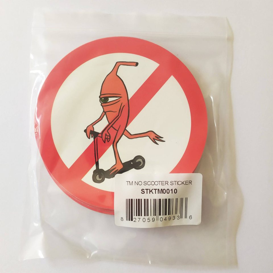 Toy Machine No Scooters Stickers - 25 pack/new/sealed/official