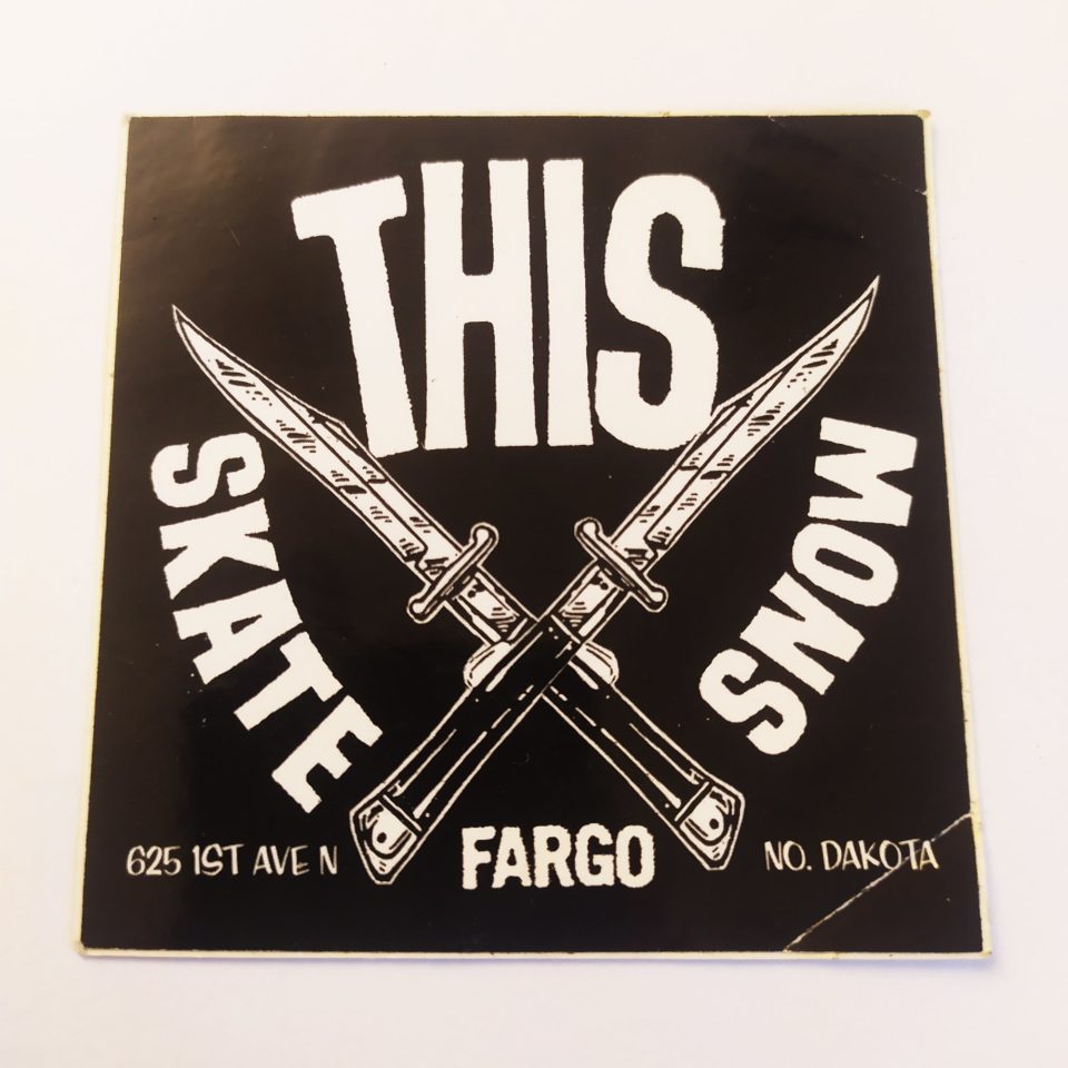 This Skate Shop Sticker (creased)