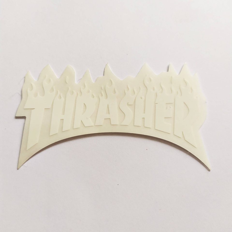 Thrasher Classic Logo stickerdoll Sticker - White