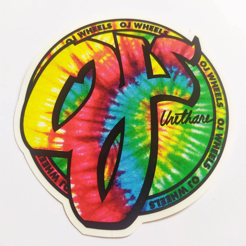 OJ Wheels Tie Dye stickerdoll Sticker