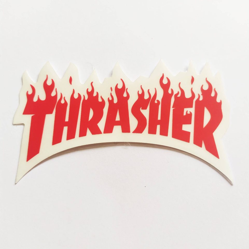 Thrasher Classic Logo stickerdoll Sticker - Red