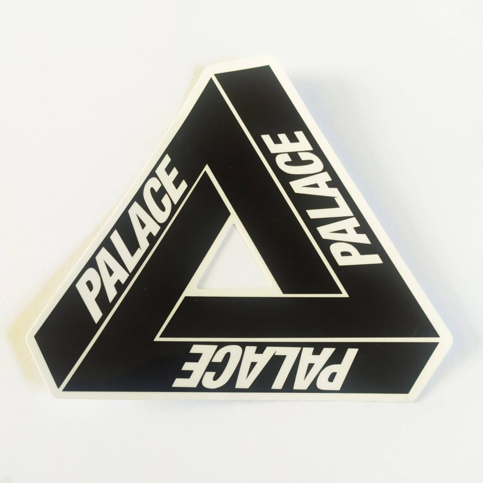 Palace stickerdoll - Tri-Ferg stickerdoll Sticker - Black