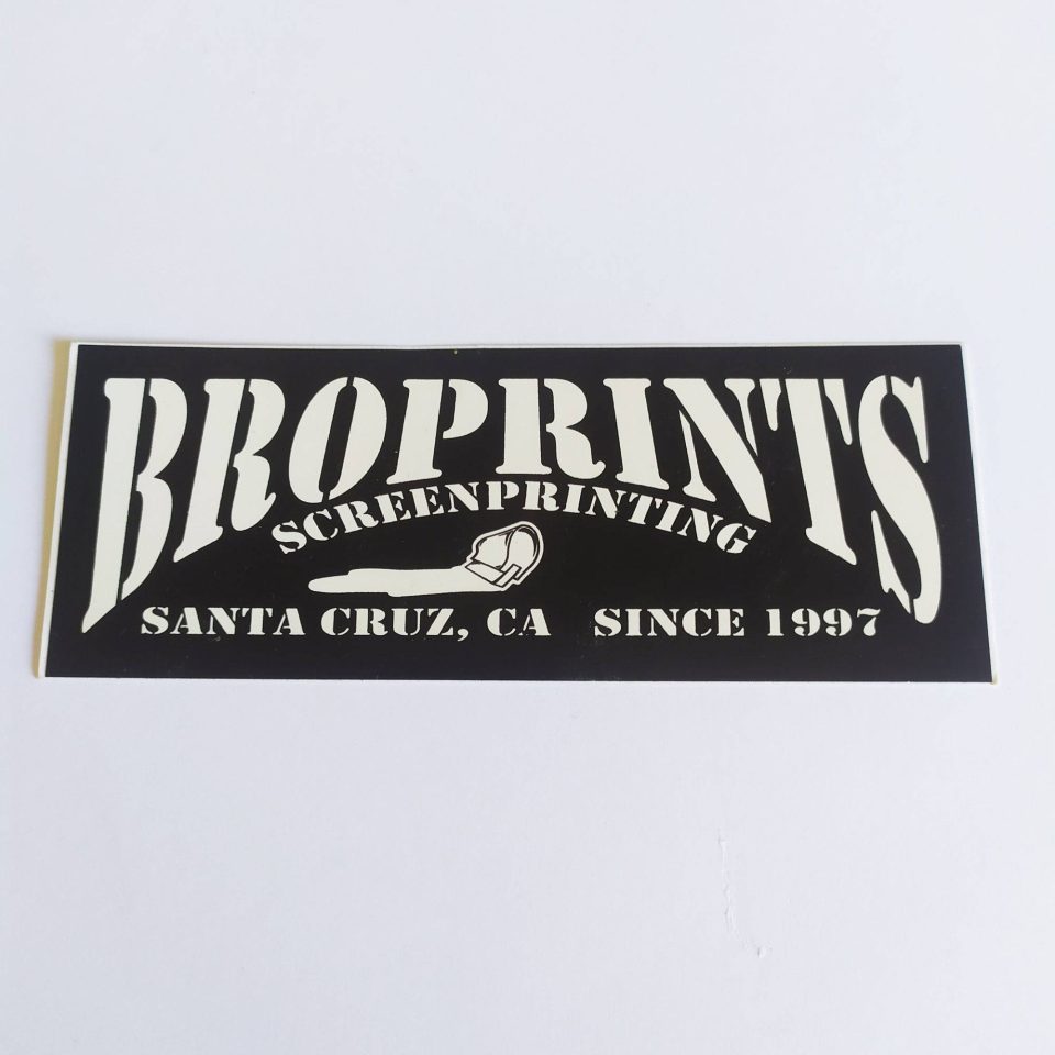 Broprints Skate Sticker