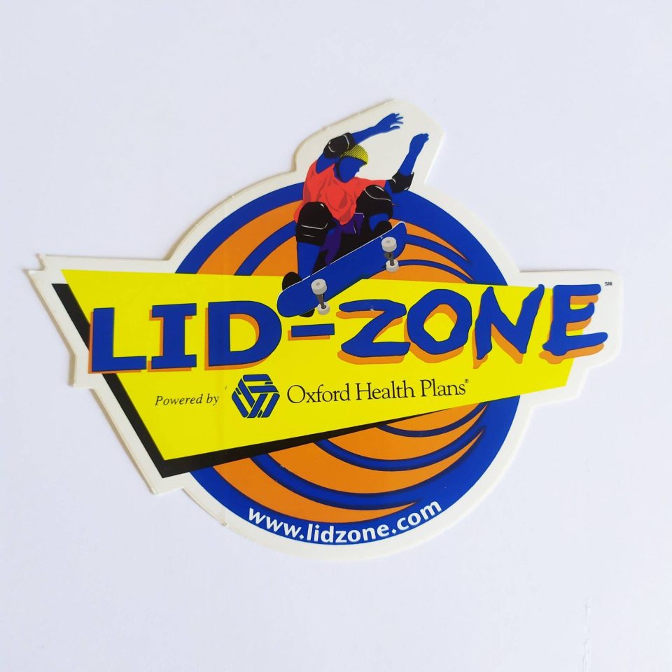 Lid Zone Skate Sticker