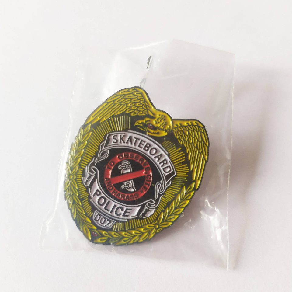 Powell Peralta stickerdoll Police Pin