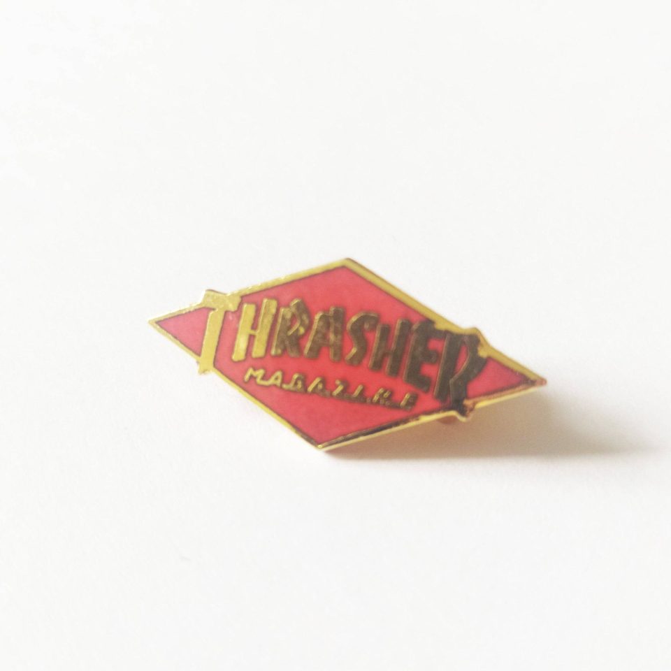 Thrasher Magazine Metal Skate Pin
