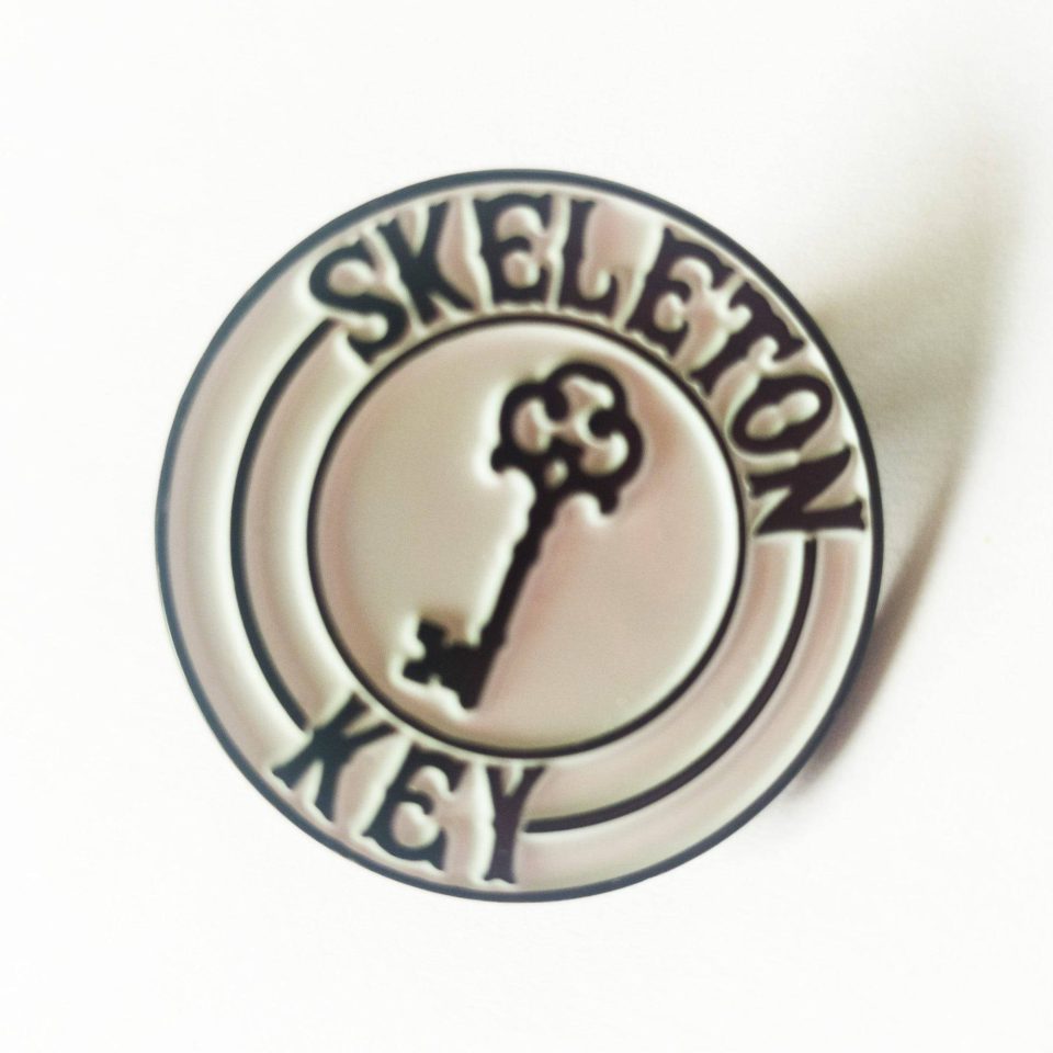 Skeleton Key Skate Pin
