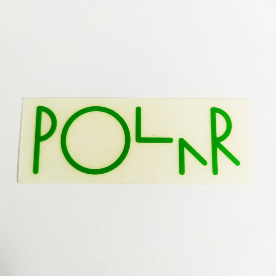 Polar stickerdoll Logo Sticker - Green / Clear