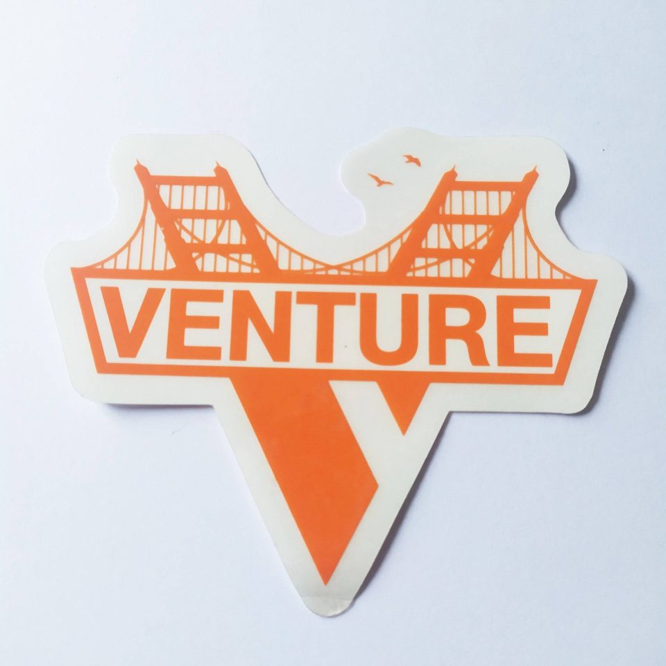 Venture Trucks Golden Gate stickerdoll Sticker (creased)