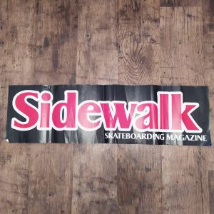Sidewalk stickerdoll Magazine Skate Sticker / Banner (damaged)