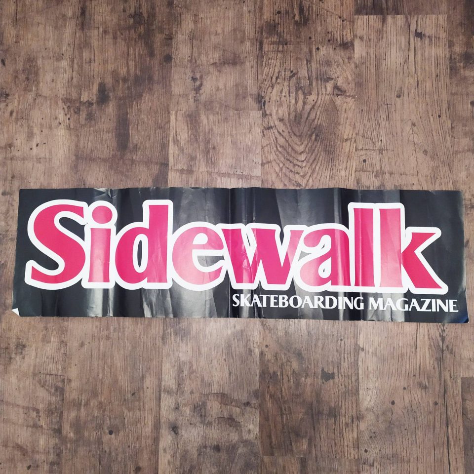 Sidewalk stickerdoll Magazine Skate Sticker / Banner (damaged)