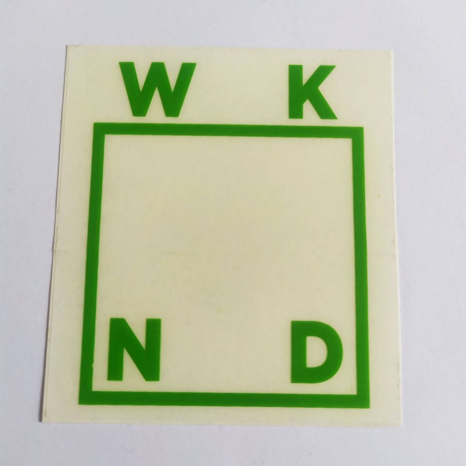 WKND stickerdoll Sticker - 6.5 cm x 6 cm approx