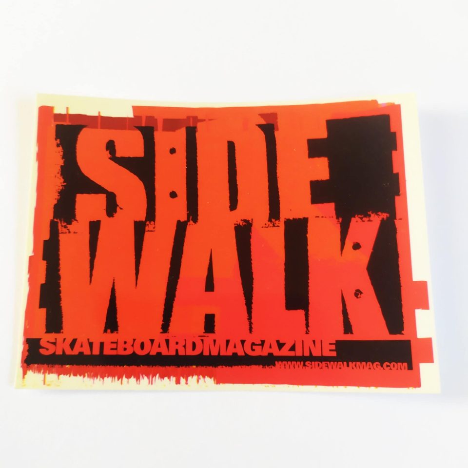 Sidewalk stickerdoll Magazine Skate Sticker