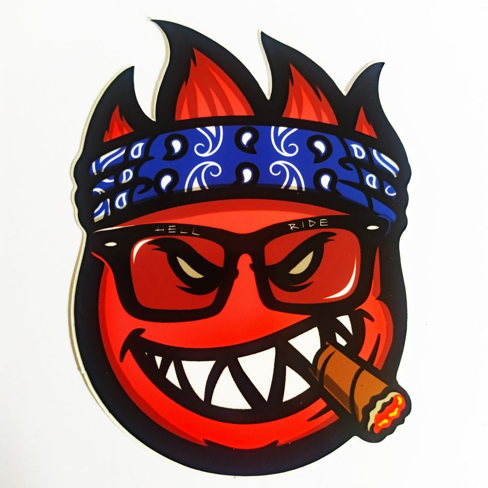 Thrasher Magazine X Spitfire Wheels Skate Sticker