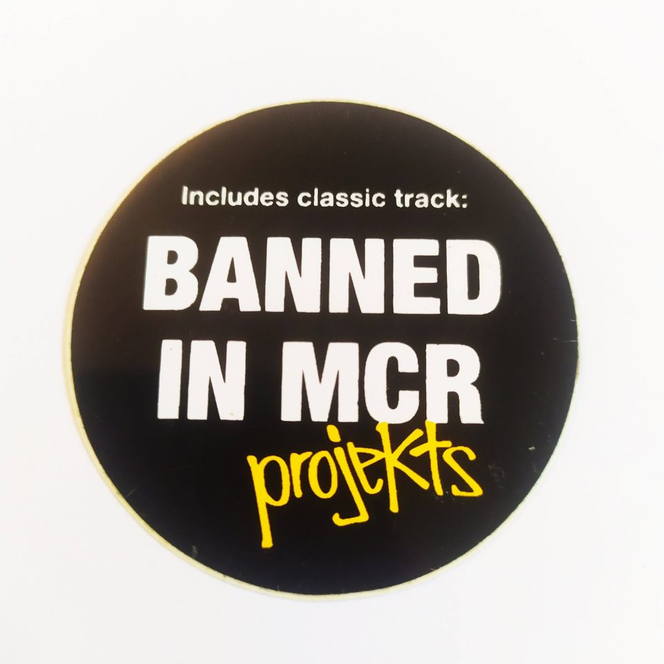 Projekts Skatepark Music Sticker  Banned in MCR
