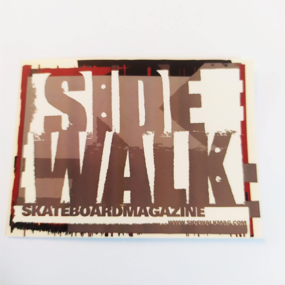 Sidewalk stickerdoll Magazine Skate Sticker